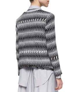 Thakoon Addition Patterned Boxy Tweed Jacket