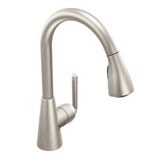 MOEN Ascent Single Handle Pull Down Sprayer Kitchen Faucet in Spot Resist Stainless S71708SRS