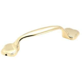Amerock 3 in. Polished Brass Pull 253PB   Mobile