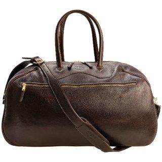Aston Leather Top Zip Duffel Bag 9533M 62