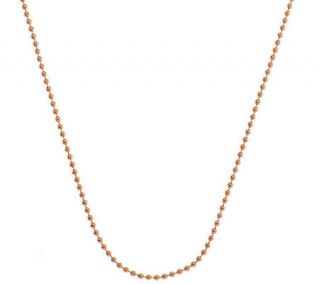 Judith Ripka Sterling & 14K Clad 36 2.0mm Shot Bead Chain Necklace —