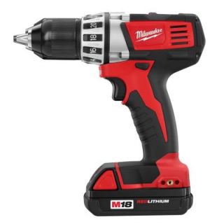 Milwaukee Reconditioned M18 18 Volt Lithium Ion 1/2 in. Cordless Compact Drill Kit 2601 82