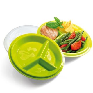 Go Healthy Travel Plate with Snap Tight Lid by PrecisePortions