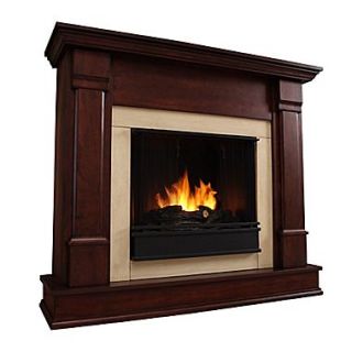 Real Flame Silverton Gel Fuel Fireplace; Dark Mahogany