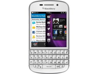 Refurbished: BlackBerry Q10 16GB 4G LTE White Verizon/Unlocked GSM Certified Cell Phone Certified Refurbished 3.1" 2GB RAM