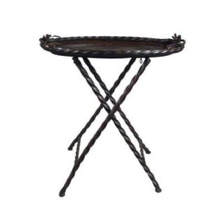 Home Decorators Collection 29 in. W Westley Rust Brown Folding Table DISCONTINUED 1207310820
