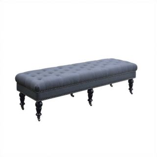 Linon Isabelle 62inch Bed Bench in Black   368254CHAR01U