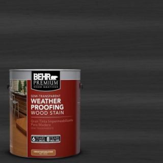 BEHR Premium 1 gal. #ST 102 Slate Semi Transparent Weatherproofing Wood Stain 507701