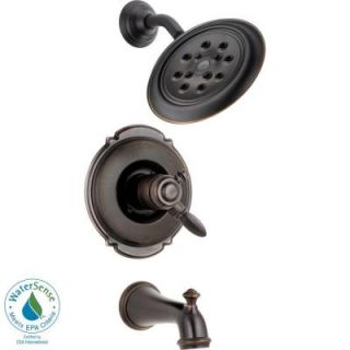 Delta Victorian 1 Handle H2Okinetic Tub and Shower Faucet Trim Kit in Venetian Bronze (Valve Not Included) T17455 RBH2O