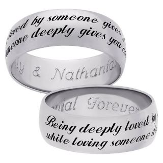 Sterling Silver Being Deeply Loved Sentiment Band