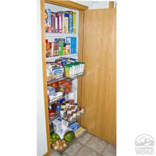 12 x 12 Expandable Chrome Plated Pantry Pull Out Shelf   Ja Marketing 71   Space Savers