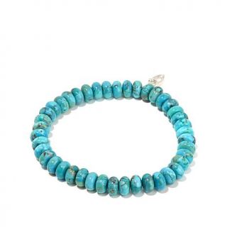 Jay King "Mother and Child" Turquoise Bead Stretch Bracelet   7456389