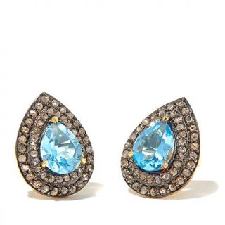 Rarities: Fine Jewelry with Carol Brodie 4.98ct Swiss Blue Topaz and Champagne    7921564