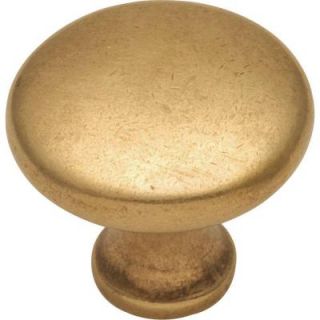 Hickory Hardware Conquest 1 1/8 in. Lustre Brass Cabinet Knob P14255 LB