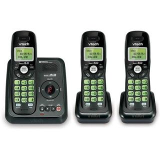 VTech CS6120 31 DECT 6.0 3 Handset Cordless Answering System with Caller ID/Call Waiting