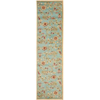 Safavieh Lyndhurst Blue and Multicolor Rectangular Indoor Machine Made Runner (Common: 2 x 12; Actual: 27 in W x 144 in L x 0.33 ft Dia)