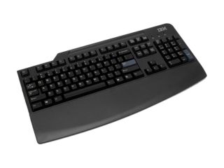 Lenovo 31P7415 Black 104 Normal Keys PS/2 Wired Ergonomic Preferred Pro Full Size Keyboard   US English