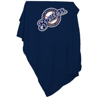 MLB Milwaukee Brewers Sweatshirt Blanket by Logo Chairs