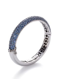 Blue Sapphire Slender Bangle Bracelet by Rina Limor