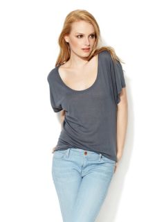 Viscose Scoop Neck Tee by Atwell