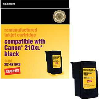 Remanufactured Black Ink Cartridge, Canon PG 210XL (SIC RPG210XB), High Yield