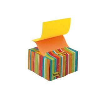 3M Post It 3 in. x 3 in. Striped Desk Grip Pop Up Dispenser (1 Pack of 200 Sheets) B330 BS