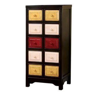 Home Decorators Collection Woodstock II Espresso 10 Drawer Chest DISCONTINUED CM AC510