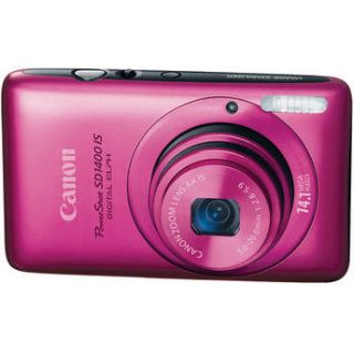 Canon PowerShot SD1400 IS Digital ELPH (Pink) 4183B001