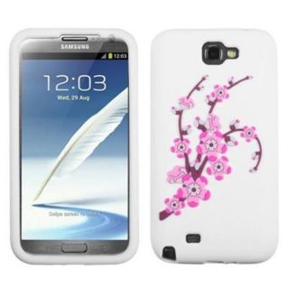 Insten Spring Flowers/White Pastel Skin Case for SAMSUNG: Galaxy Note II (T889/I605/N7100)