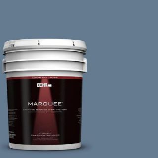 BEHR MARQUEE 5 gal. #S510 5 Skinny Jeans Flat Exterior Paint 445405