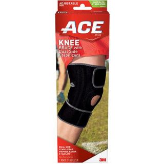 ACE Knee Brace with Dual Side Stabilizers, One Size Adjustable, 200290