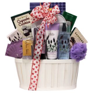 Lavender Spa Pleasures Bath and Body Spa Gift Basket  