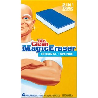 Tide Magic Eraser Duo, 4.6 x 2.4, 1" Thick, White/Blue