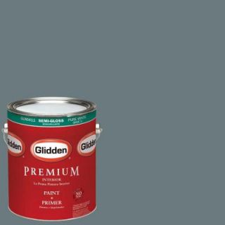 Glidden Premium 1 gal. #HDGCN26U Grey Green Wetland Semi Gloss Latex Interior Paint with Primer HDGCN26UP 01S
