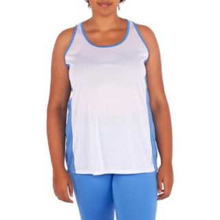 AND1 Women's Plus Size Contrast Court Mesh Tank