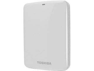 TOSHIBA 750GB Canvio Connect External Hard Drive USB 3.0 Model HDTC707XW3A1 White