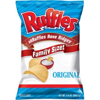 Ruffles Original Potato Chips, Family Size, 9.5 oz.