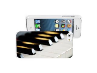 Apple iPhone 5 White 5W593 Hard Back Case Cover Color Close Up Piano Keys