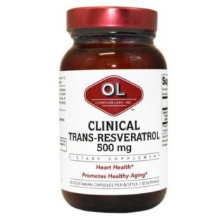 Clinical Resveratrol 500 mg Olympian Labs 30 Caps