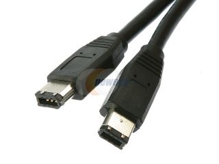 Rosewill RC 6 1394 6M 6M BK   6 Foot IEEE 1394 FireWire Cable