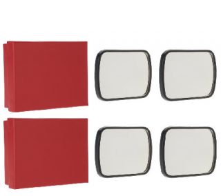 SecureAuto 2 Sets of 2 Blind Spot Mirrors with Gift Boxes —