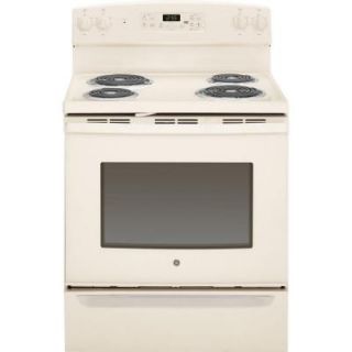 GE 5.0 cu. ft. Electric Range with Self Cleaning Oven in Bisque JB255DJCC