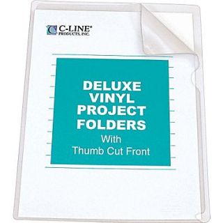 C Line Deluxe Super Heavyweight Vinyl Project Folders, Letter Size