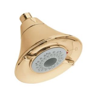American Standard Flowise 5 1/2 in. 3 Spray Water Saving Showerhead in Polished Brass DISCONTINUED 1660.717.099