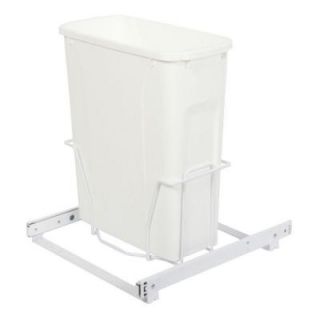 Knape & Vogt 17.31 in. x 14.38 in. x 16 in. In Cabinet Pull Out Bottom Mount Trash Can PSW15 1 20WH