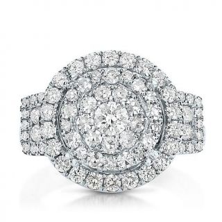 Diamond Couture 14K Gold 2.08ct Diamond Round Frame Ring   8000109