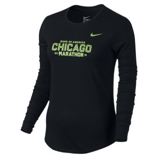 Nike Dri Blend (2015 Chicago Marathon) Womens Running T Shirt. Nike
