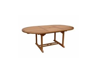 Anderson Teak Patio Lawn Furniture Bahama 71" Oval Extension Table Extra Thick Wood