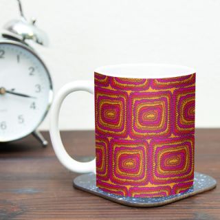 KESS InHouse Bright Squares by Nandita Singh 11 oz. Ceramic Coffee Mug