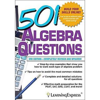 501 Algebra Questions LLC LearningExpress Paperback